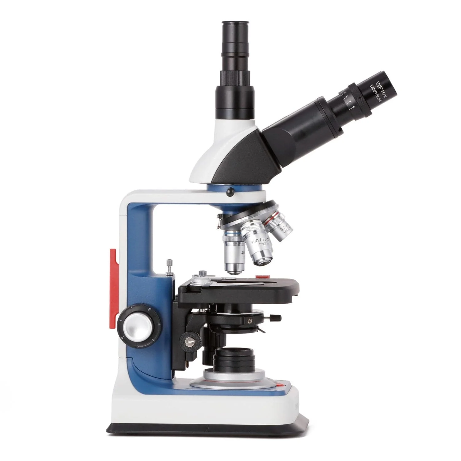 AmScope T120C-R Series USB-C Rechargeable Student Trinocular Compound Microscope 40X-2500X - Image 5