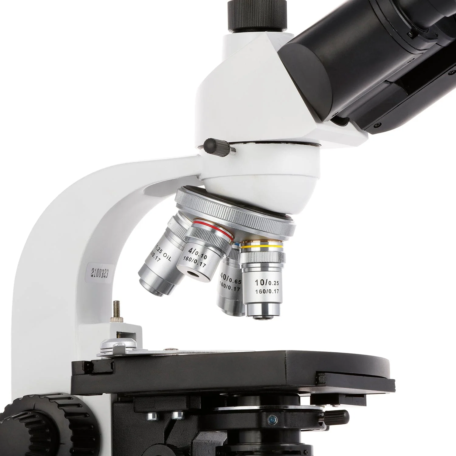 AmScope T360 Series Siedentopf Biological Trinocular Compound Microscope with 1W LED, 3D Mechanical Stage and Optional Digital Camera - Image 11
