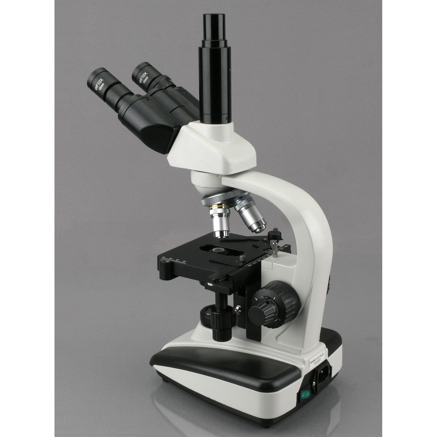 AmScope T360 Series Trinocular Compound Microscope 40X-2000X Magnification with LED, 3D Stage and Reversed Nosepiece - Image 3