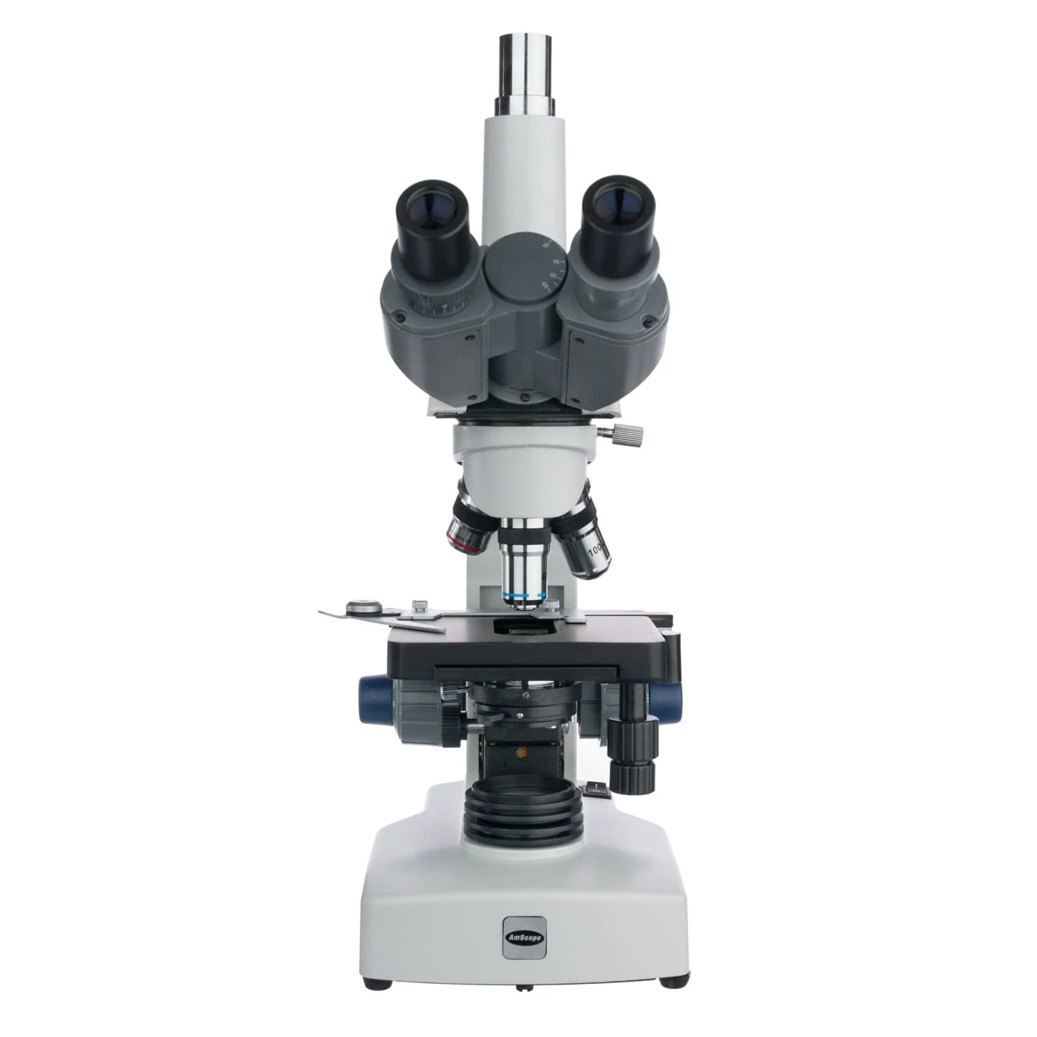 AmScope Outlet 40X-2500X LED Siedentopf Trinocular Compound Microscope w/ 3D Mechanical Stage - Image 2