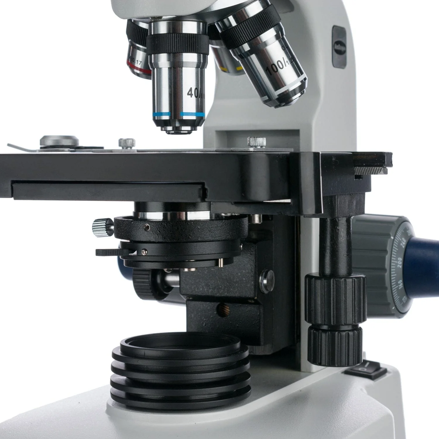 AmScope Outlet 40X-2500X LED Siedentopf Trinocular Compound Microscope w/ 3D Mechanical Stage - Image 6