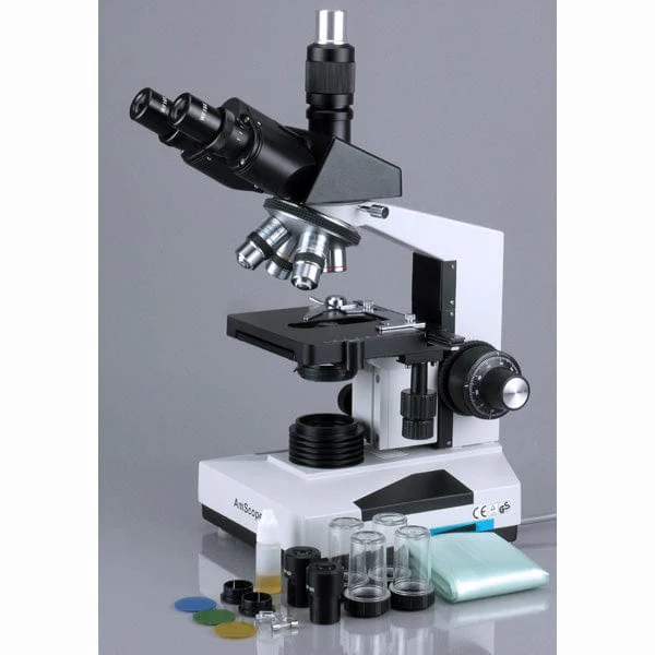 AmScope T490 Series Biological Trinocular Compound Microscope 40X-2000X Magnification with 1.3MP USB Digital Camera - Image 3