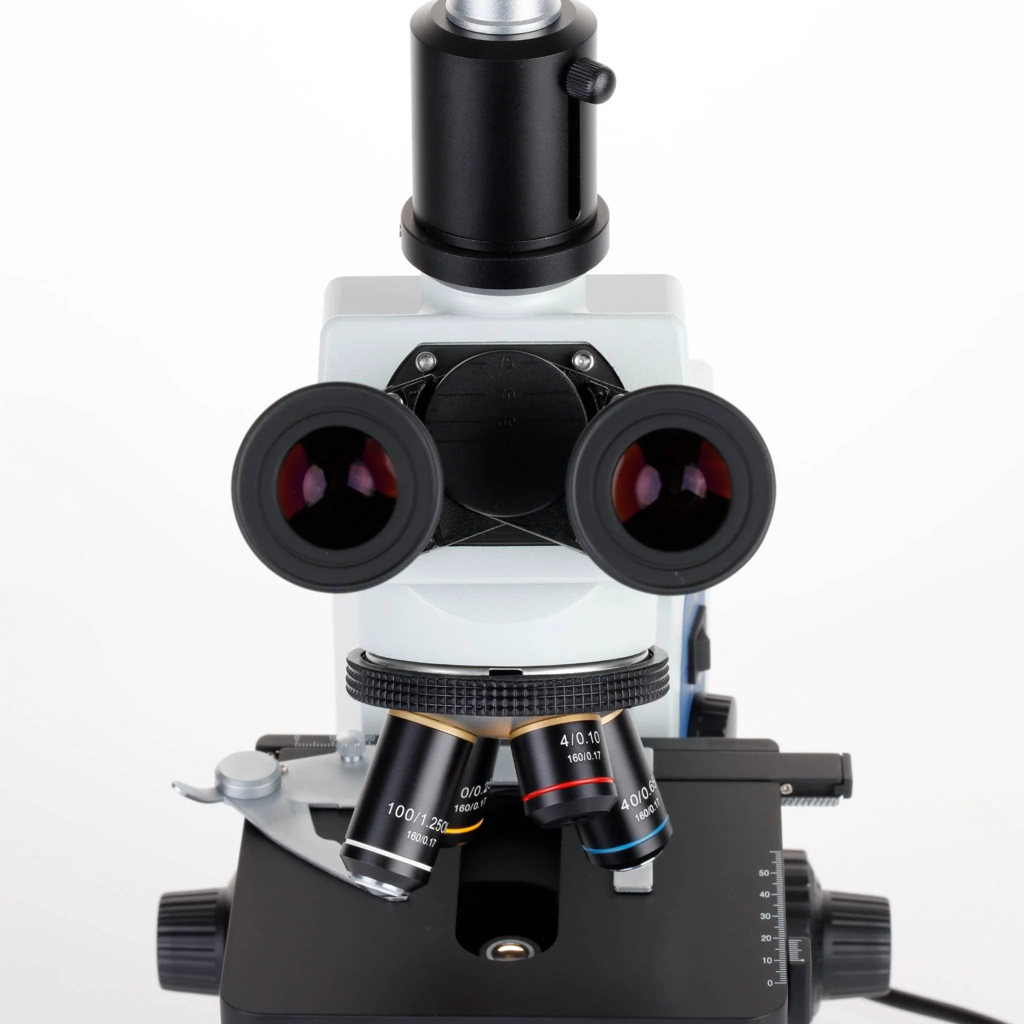 AmScope T580 Series Biological Trinocular Compound Microscope With 40X to 2000X Magnification - Image 7