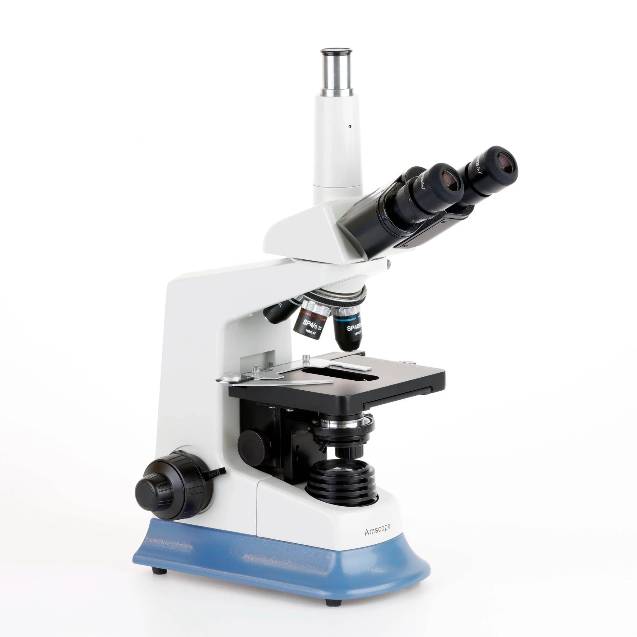 AmScope T590 Series Trinocular Compound Microscope with 20W Halogen, Oil Condenser and Optional Digital Camera - Image 7