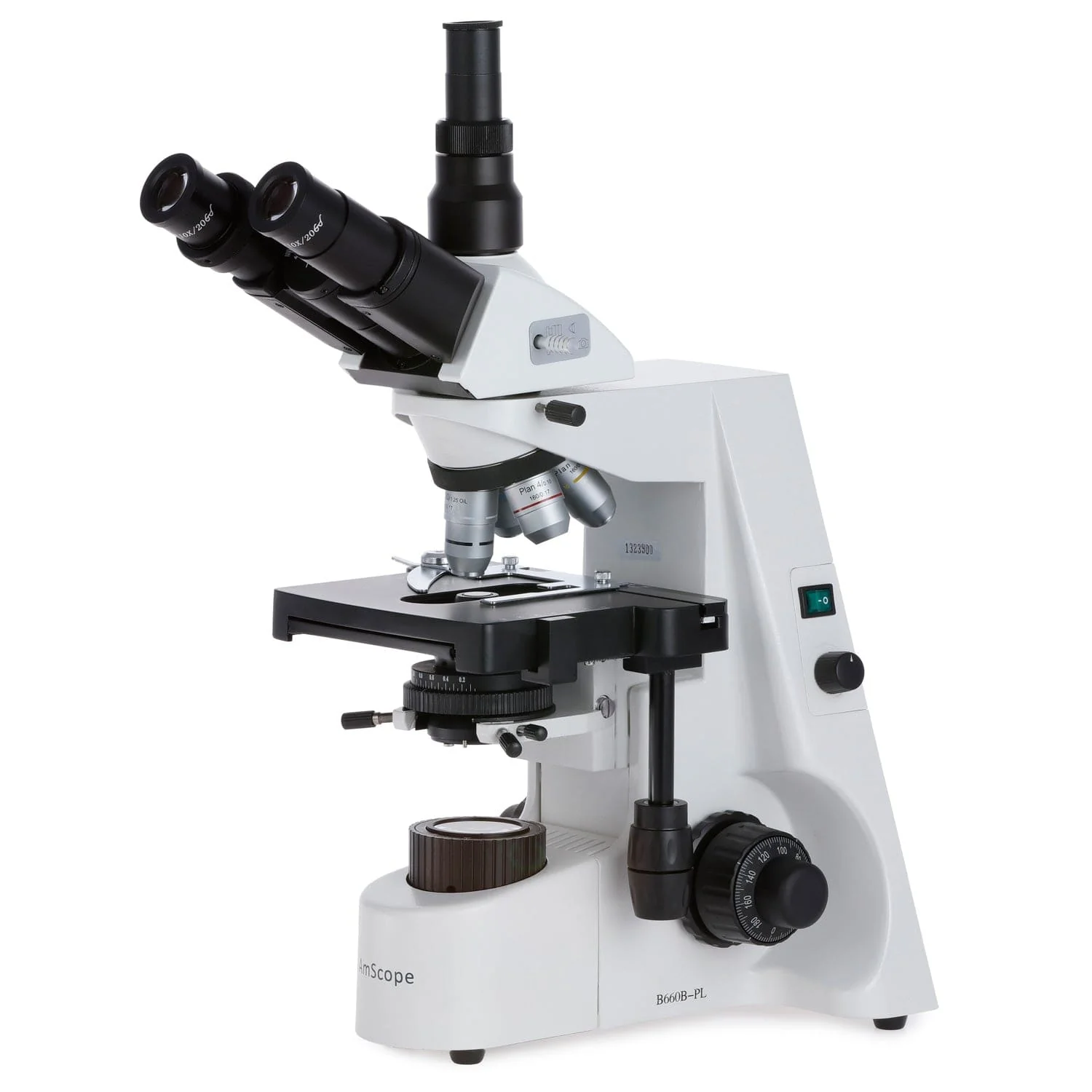 AmScope T660 Series Professional Trinocular Compound Microscope 40X-2500X Magnification with Plan Optics and Koehler Illumination - Image 3