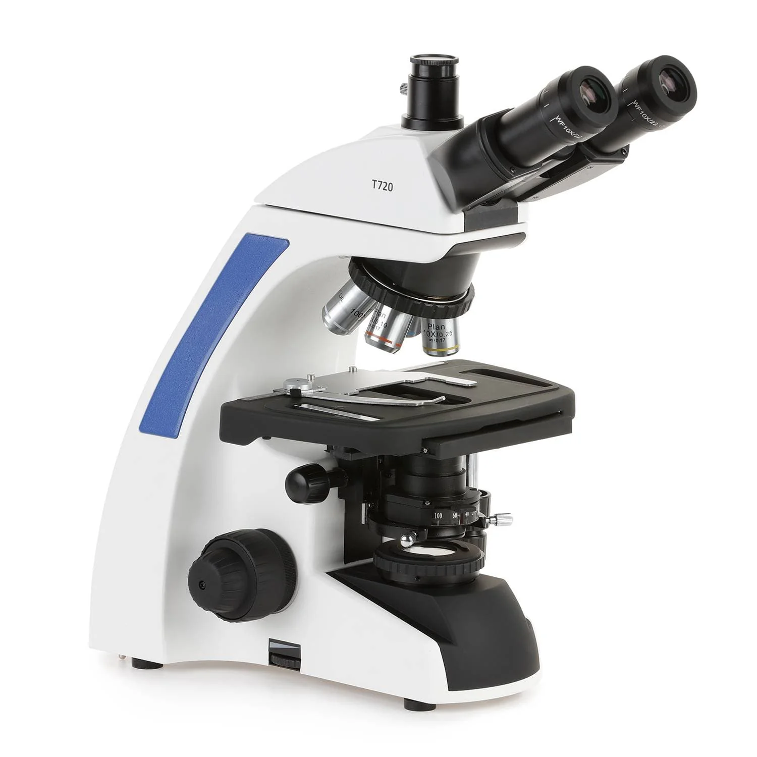 AmScope T720 Series Laboratory Brightfield Phase Contrast Plan Infinity Kohler Trinocular Compound Microscope 40X-1000X Magnification - Image 5
