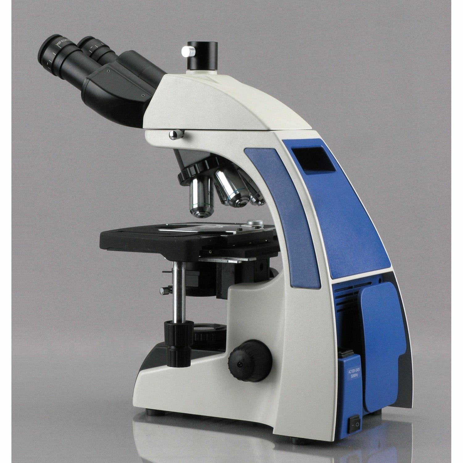 AmScope T720 Series Plan Infinity Kohler Laboratory Trinocular Compound Microscope 40X-2500X Magnification with 1080 HDMI Camera - Image 3