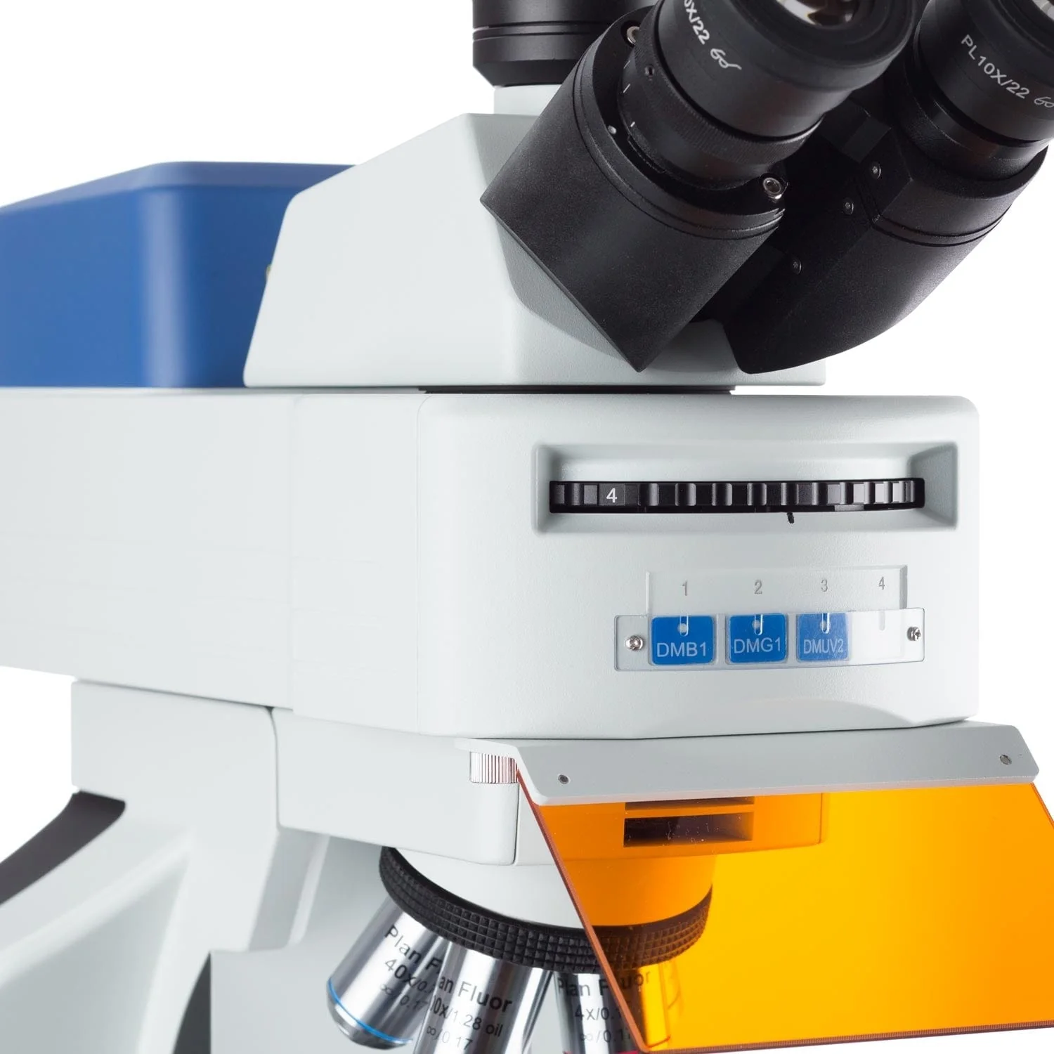 AmScope T800 High-performance Multi-band LED-Fluorescence Trinocular Compound Microscope - Image 4