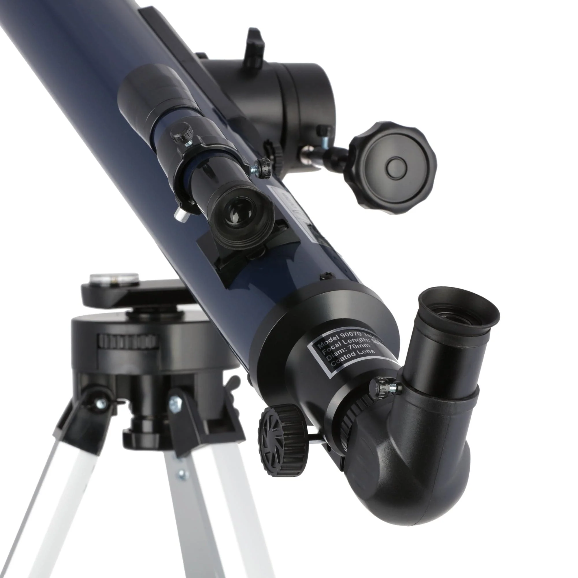 IQCrew by AmScope 45X-450X Magnification 900x70mm Focal Length Kid's Refractor Telescope with Tripod and Azimuth Mount - Image 3