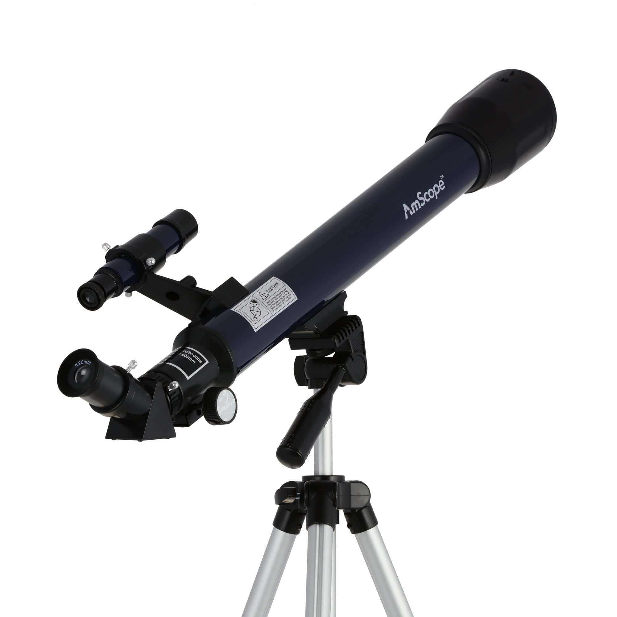 IQCrew by AmScope 30X-180X Magnification 600x50mm Focal Length Kid's Refractor Telescope - Image 3