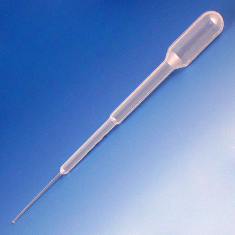 Transfer Pipet, 1.5mL, Fine Tip, 104mm, STERILE, 20/Pack, 25 Packs/Unit
