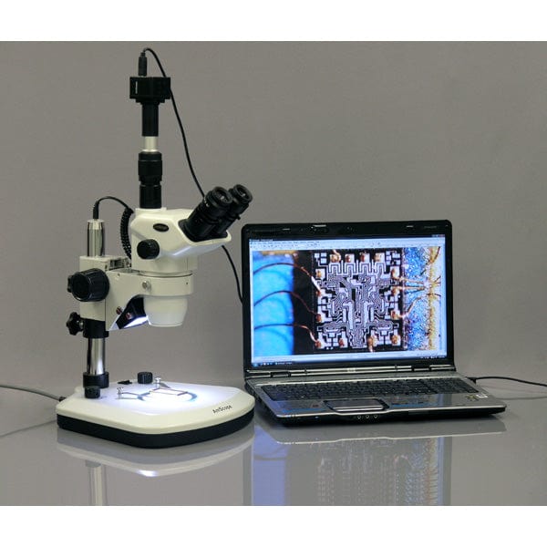 AmScope New Microscope Table Stand with Top & Bottom LED Lights - Image 4