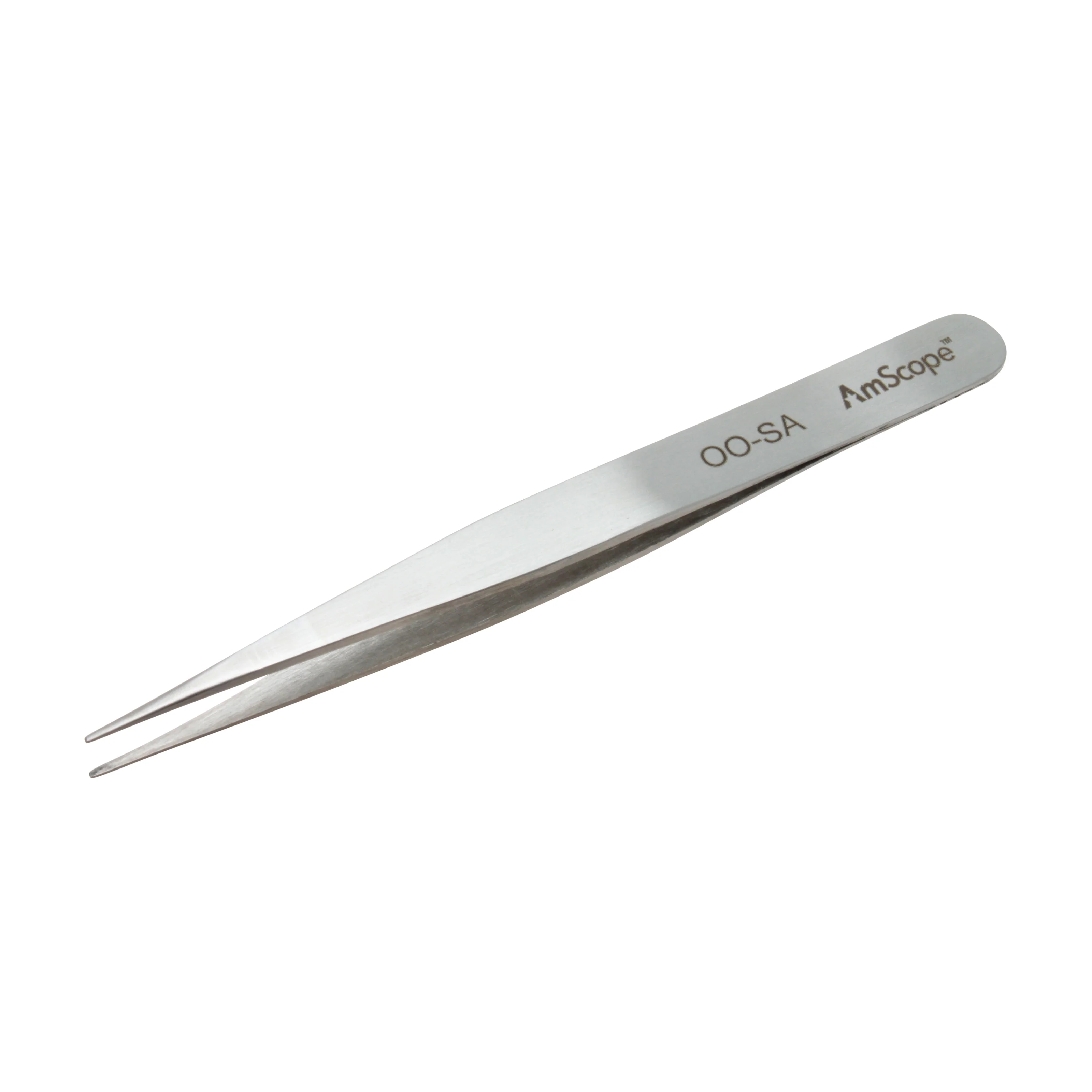 AmScope High Precision 4 1/2 in. Straight Flat Edge Tweezers - Image 6
