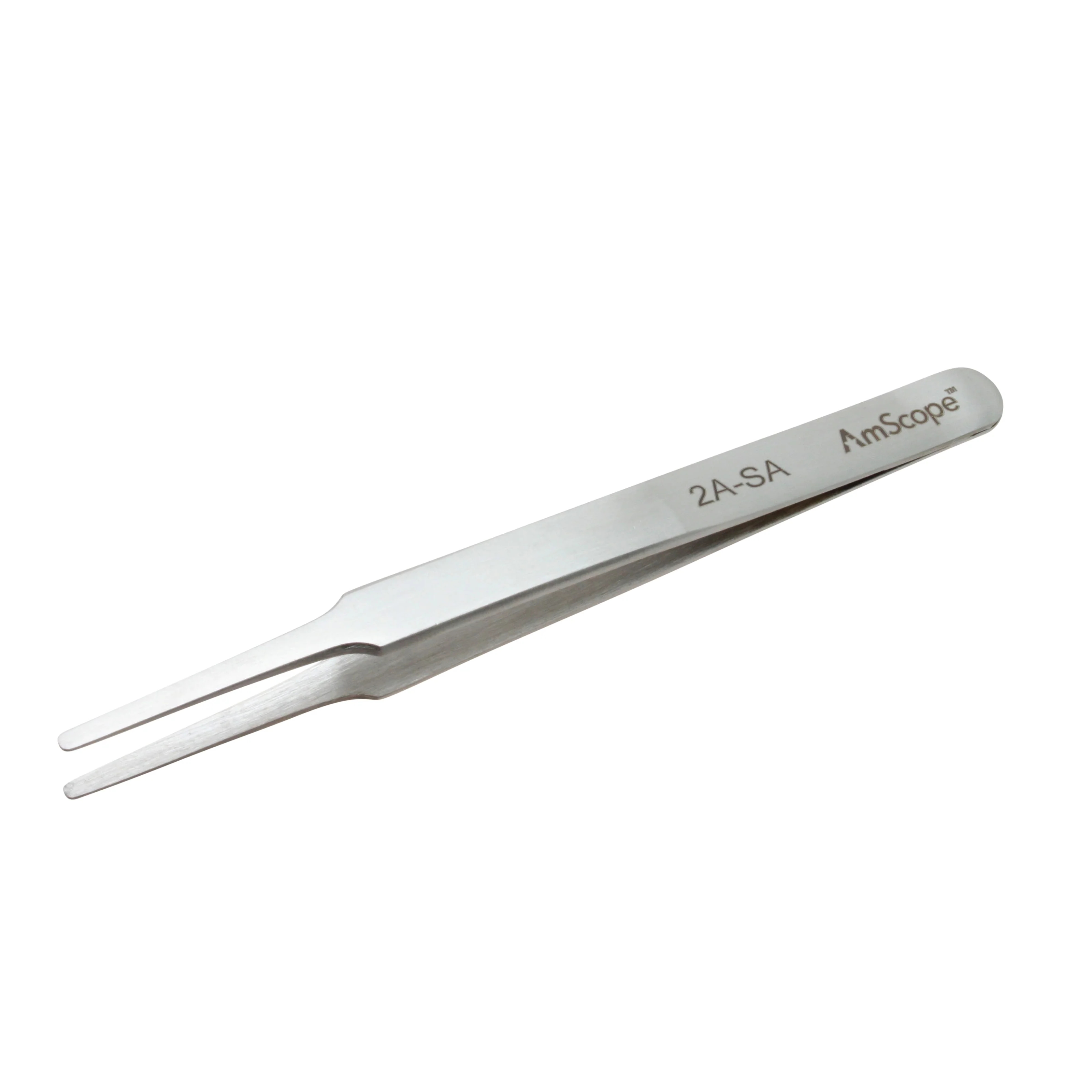AmScope High Precision 4 1/2 in. Tapered Flat Tip Tweezers - Image 6