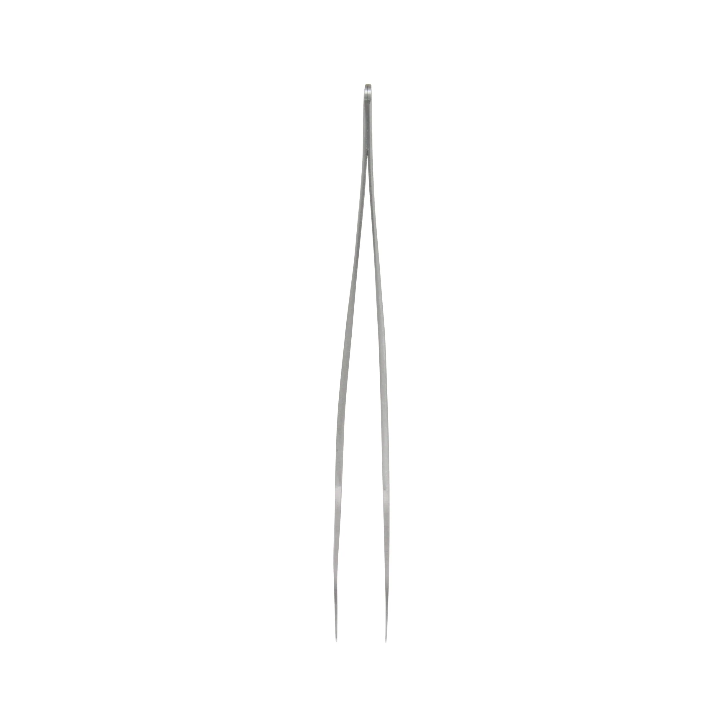 AmScope High Precision 4 1/2 in. Curved Flat Tip Tweezers - Image 3