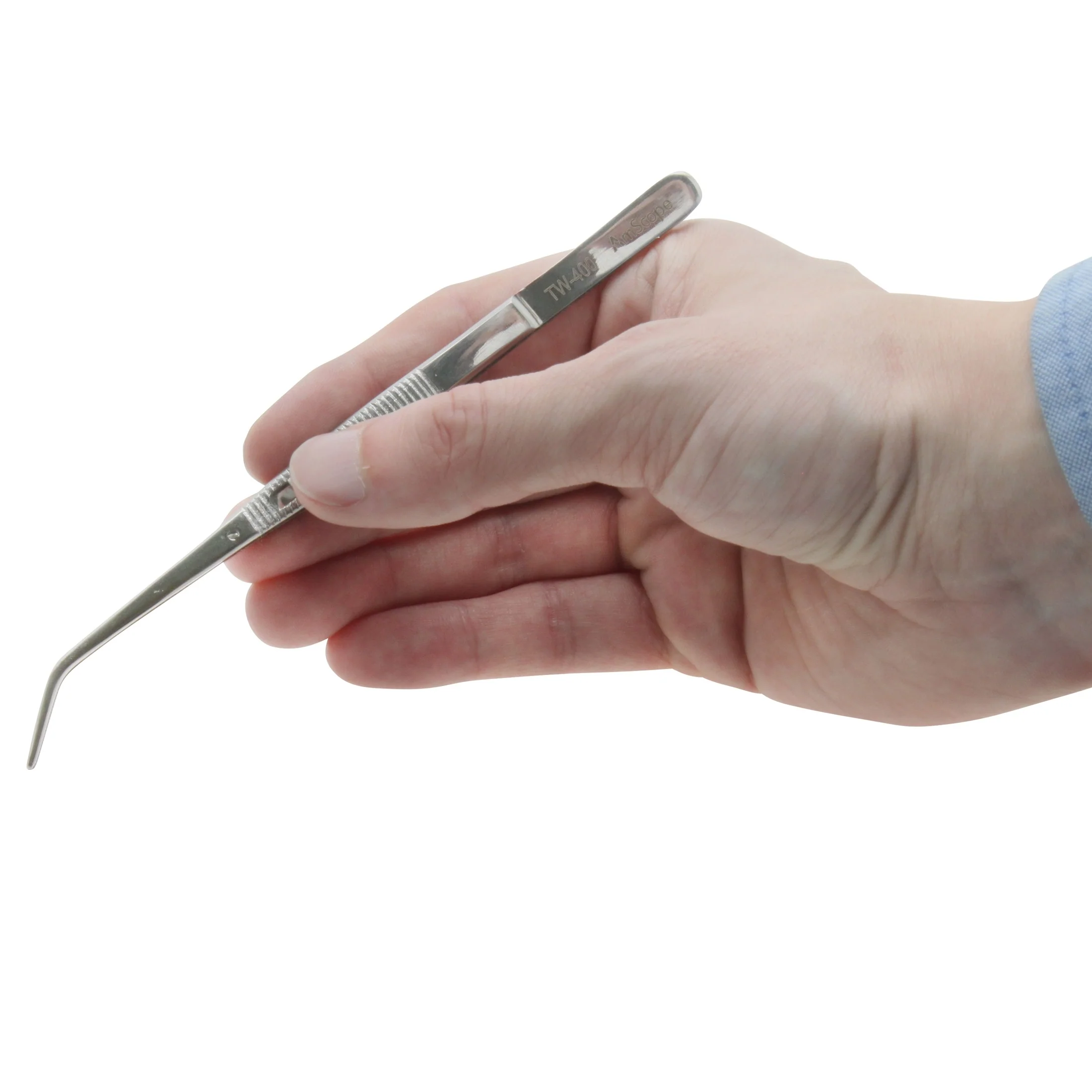AmScope 6 in. Serrated Tip College Forceps with Lock - Image 3