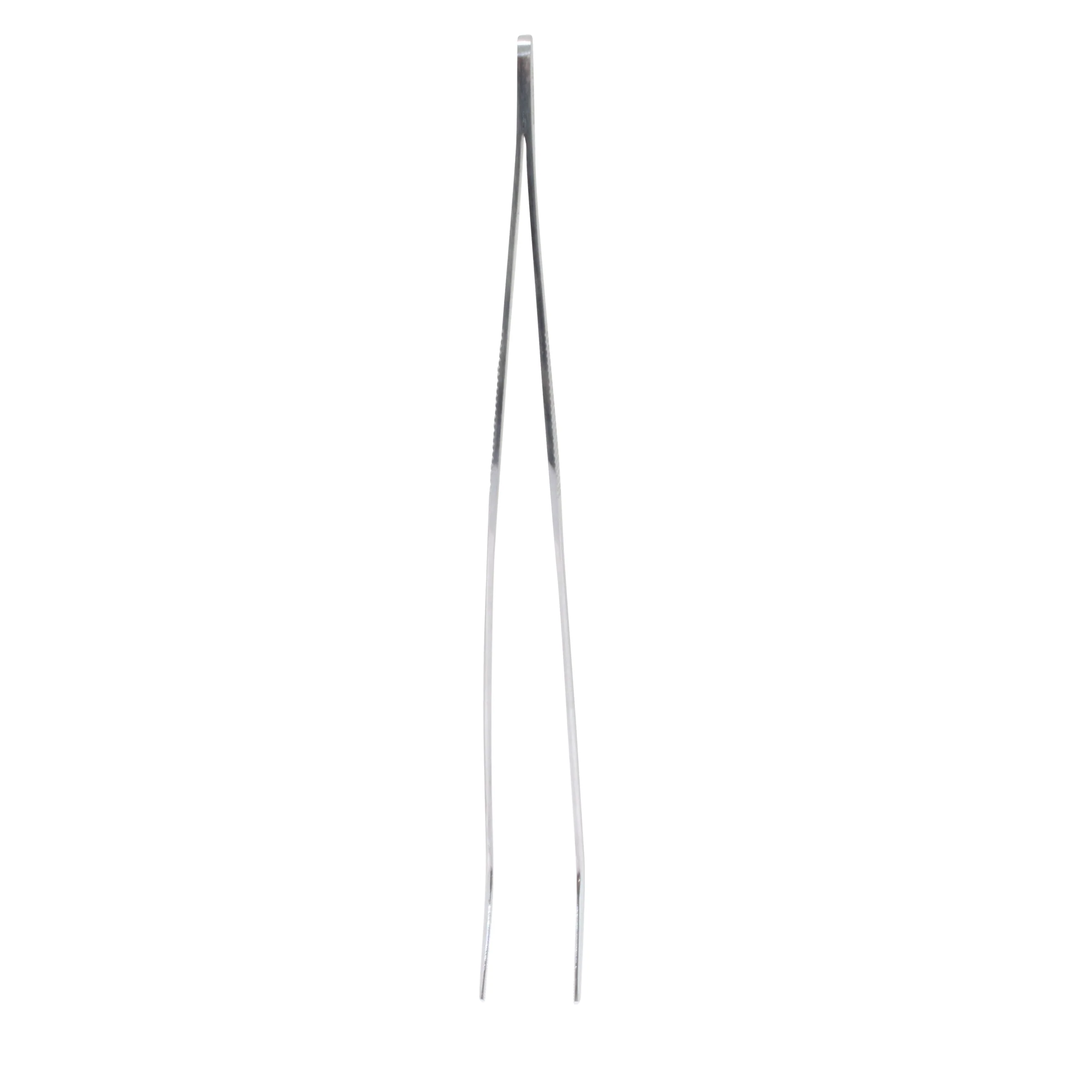 AmScope 6 1/2 in. Curved Serrated Tip Utility Forceps - Image 2