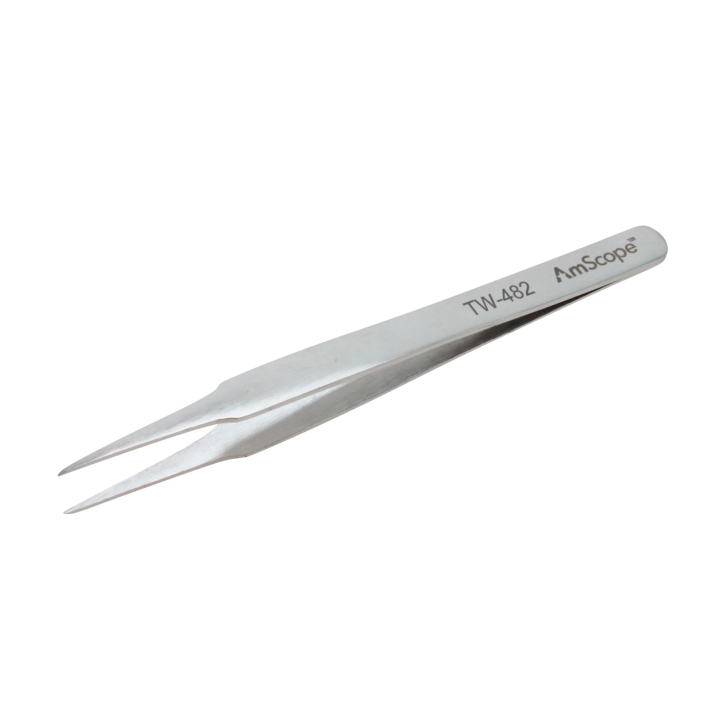 AmScope 4 3/8 in. General Purpose Tapered Pointed Smooth Tip Tweezers - Image 6