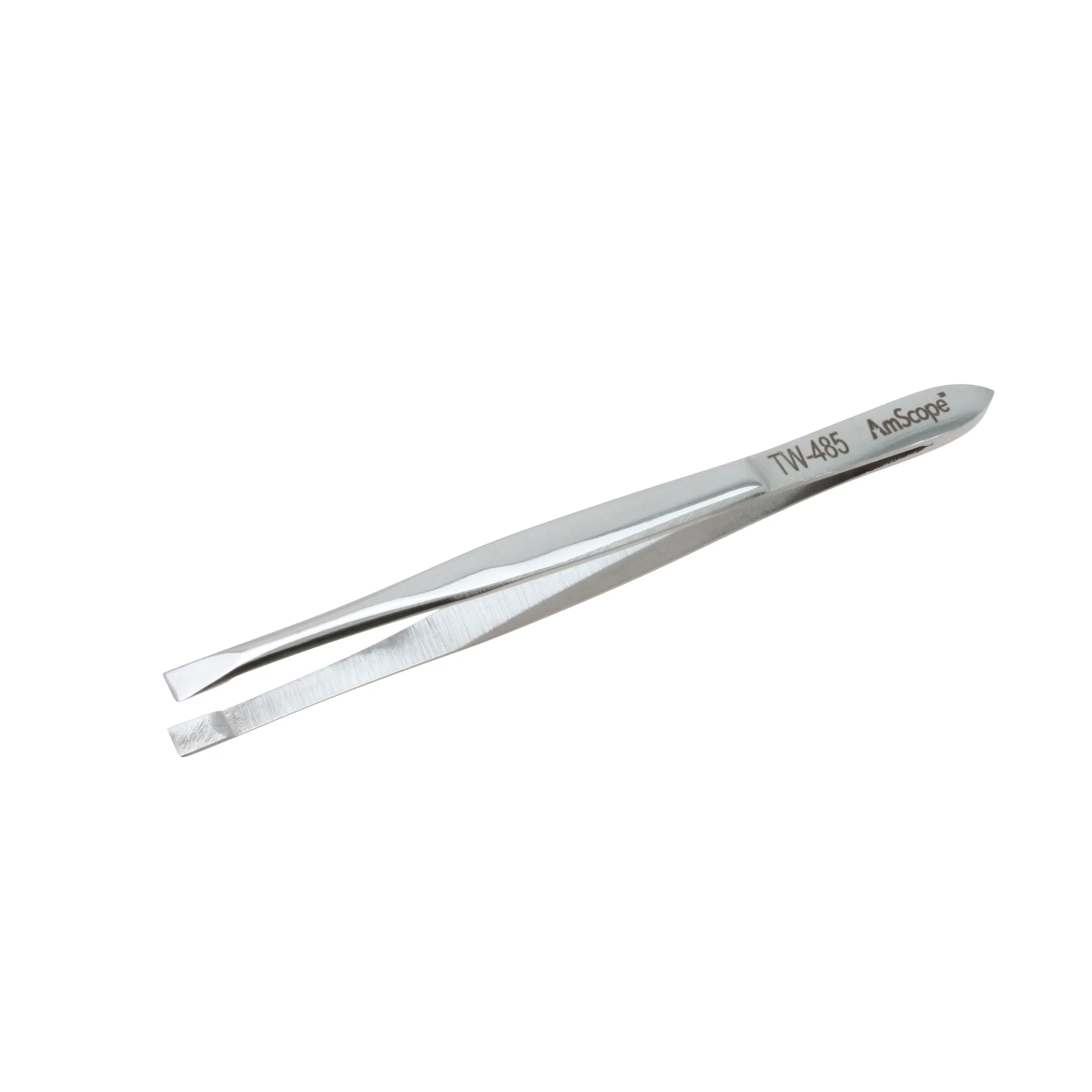 AmScope 3 1/2 in. General Purpose Square End Smooth Tip Tweezers - Image 5