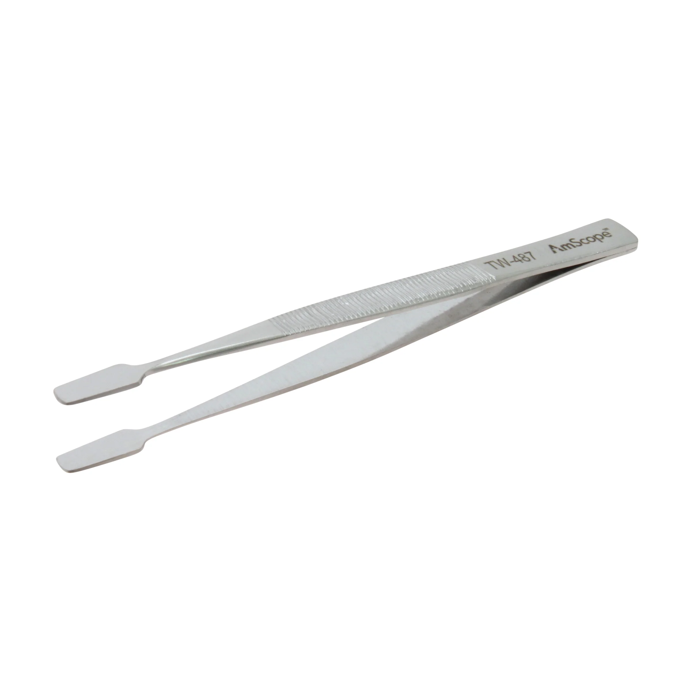 AmScope 4 3/8 in. General Purpose Spade Smooth Tip Tweezers - Image 5