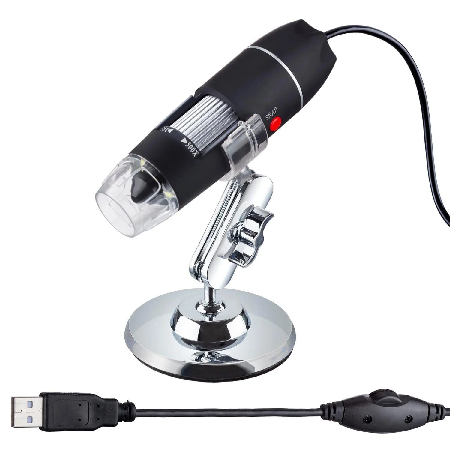 Amscope UWT500X003M Digital Compound Microscope for Kids – Up to 200X LED Illumination LCD Screen, Photo & Video Capture, STEM Learning