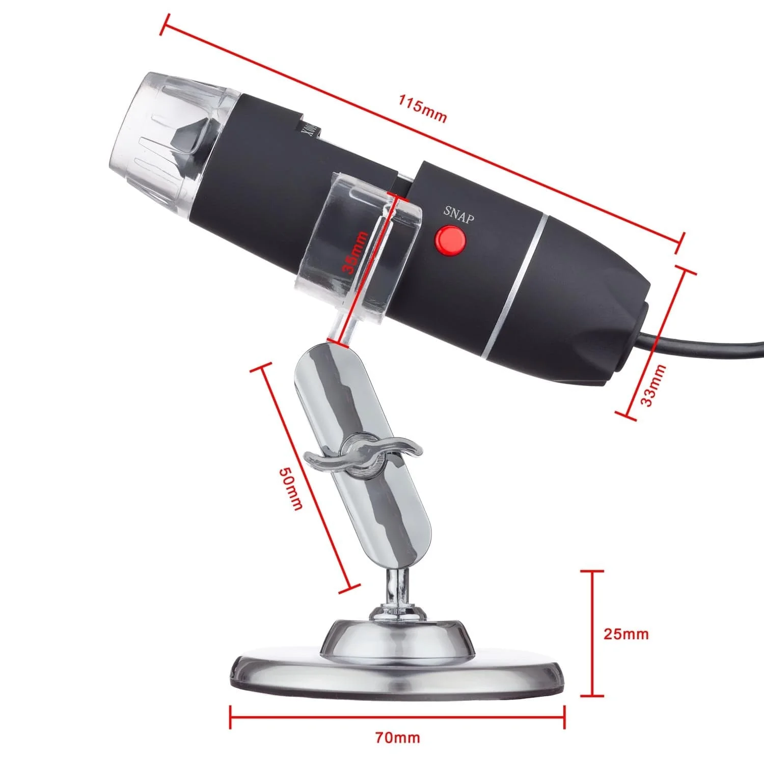 Amscope UWT500X003M Digital Compound Microscope for Kids – Up to 200X LED Illumination LCD Screen, Photo & Video Capture, STEM Learning - Image 2