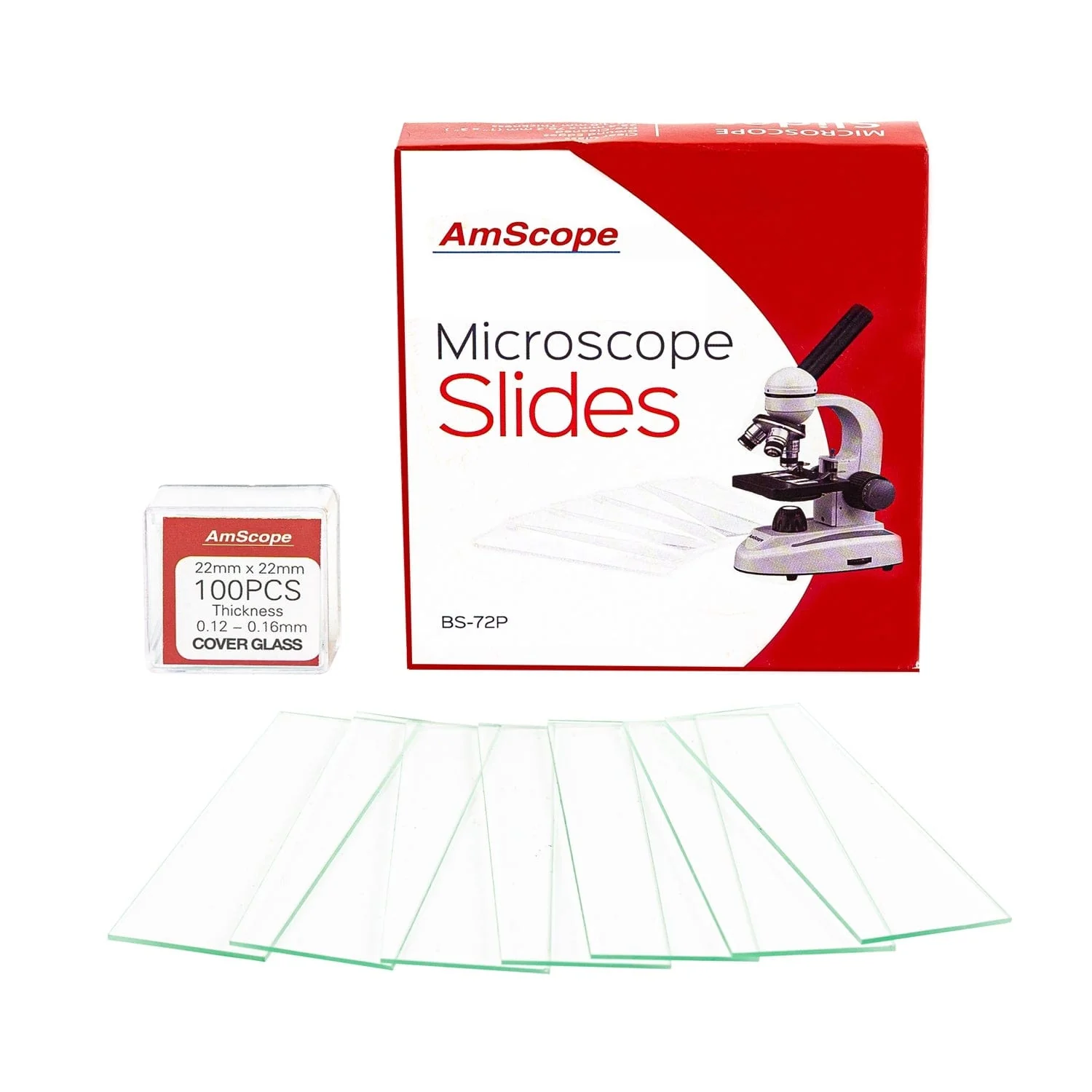 AmScope M150 Series Value Bundle Portable Student Monocular Compound Microscope 40X-1000X Magnification with 1MP Digital Camera, 3-Piece Precision Tweezers Set and 50-Piece Prepared Microscope Slide Set - Image 4