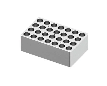 Scilogex Block, used for 5/15mL tubes, 28 holes (15 x 9.5 x 5cm)