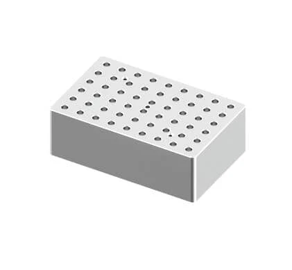 Scilogex Block, used for 0.2mL tubes, 54 holes (15 x 9.5 x 5cm)