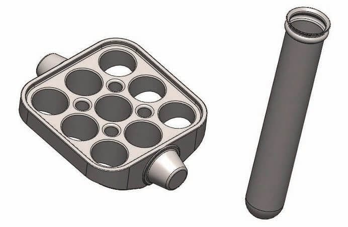 Scilogex 4 x Buckets & 4 x 9 tubes 3mL & 7mL capacity including adapters