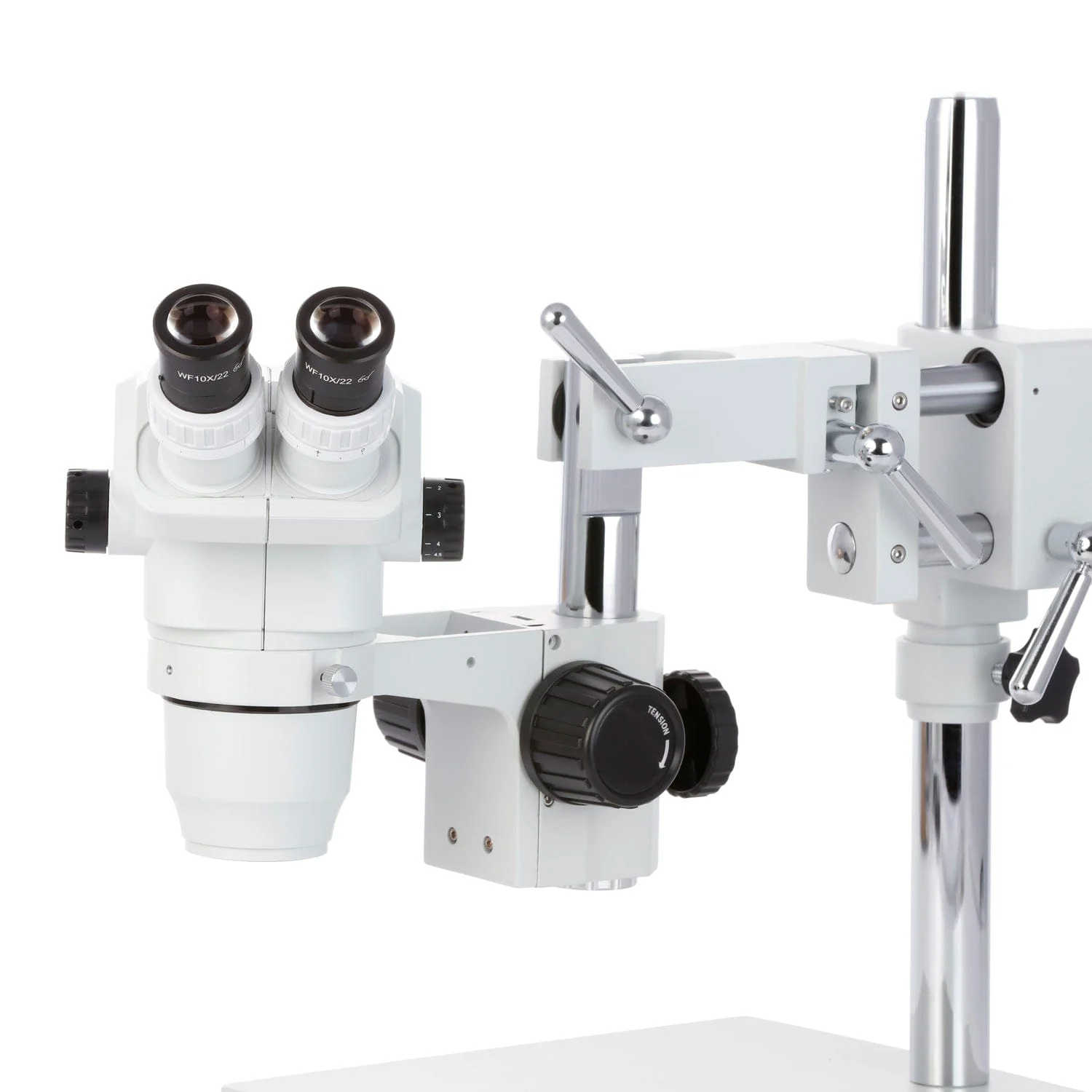 AmScope ZM-4 Series Extreme Widefield Binocular Stereo Microscope With Magnification Options on 3D Boom Stand - Image 2