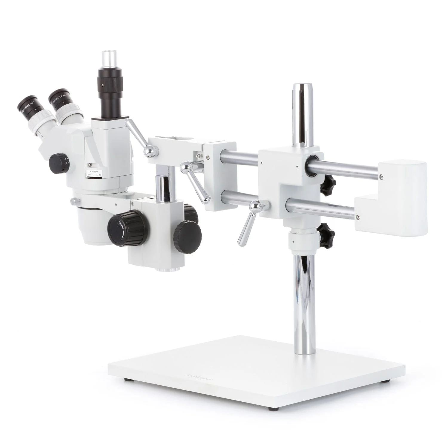 AmScope ZM-4 Series Professional Extreme Widefield Trinocular Stereo Microscope 6.7X-45X Magnification on 3D Boom Stand - Image 6
