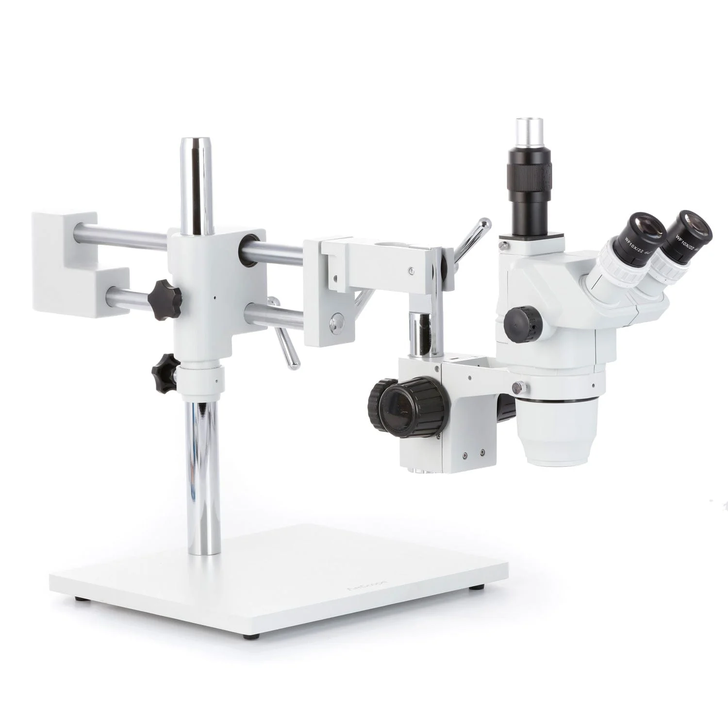 AmScope ZM-4 Series Professional Extreme Widefield Trinocular Stereo Microscope 6.7X-45X Magnification on 3D Boom Stand - Image 2