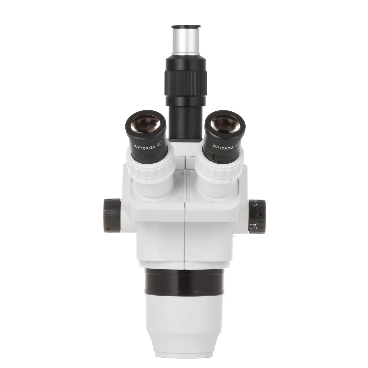 AmScope 6.7X-45X Magnification Ultimate Trinocular Stereo Zoom Microscope Head - Image 4