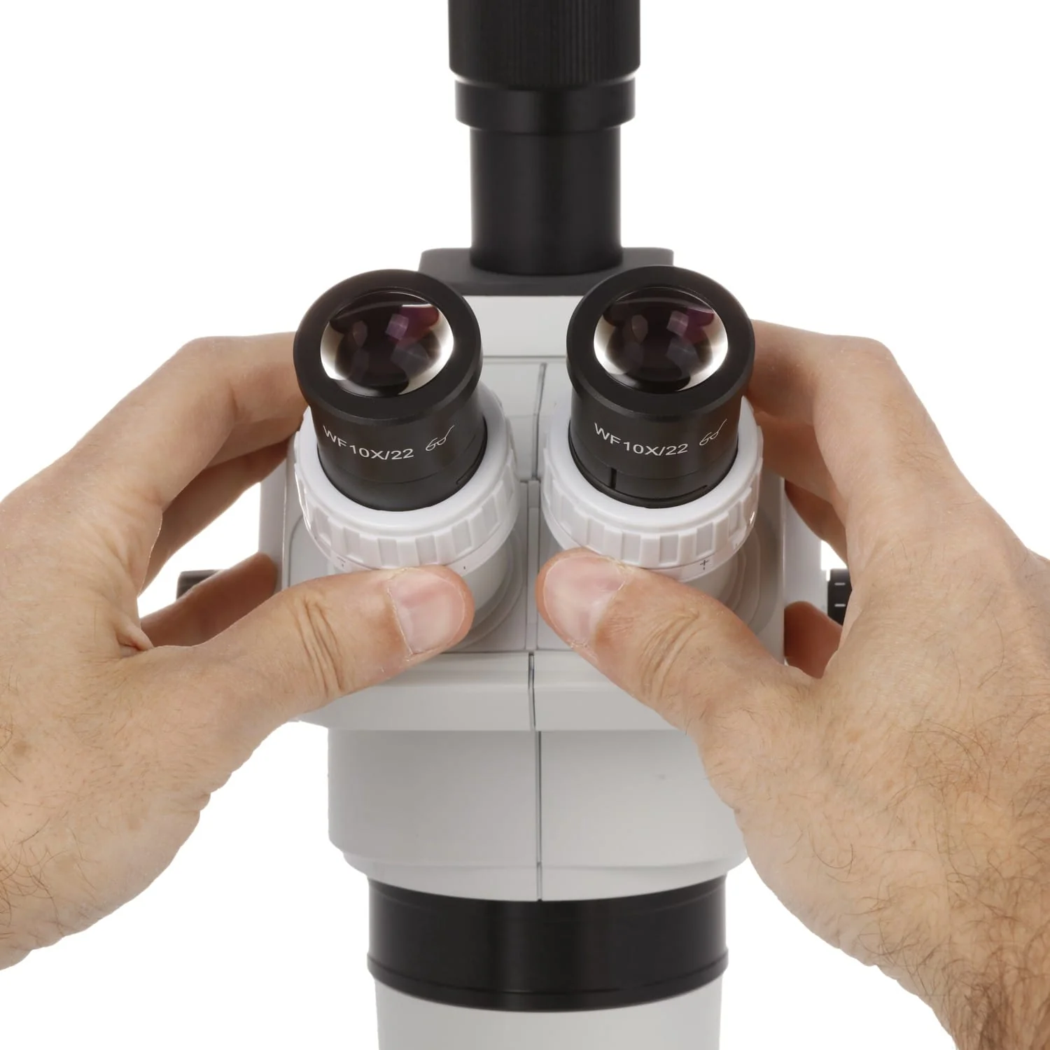 AmScope 6.7X-45X Magnification Ultimate Trinocular Stereo Zoom Microscope Head - Image 7